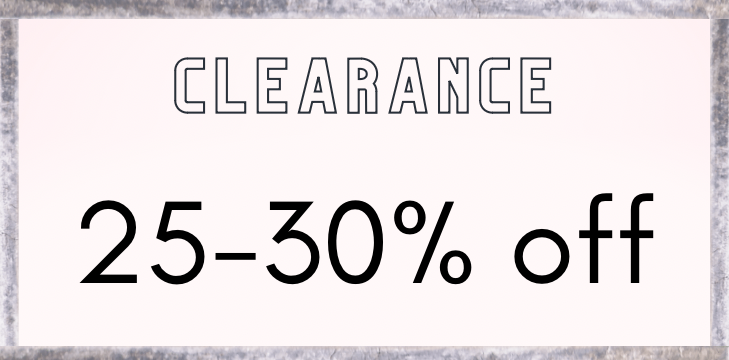 25 - 30% off
