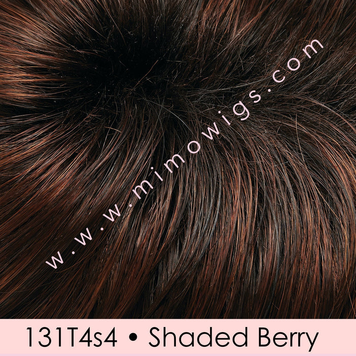 131T4s4 • SHADED BERRY | Dark Brown & Med Red Blend with Med Red Tips, Shaded with Dark Brown