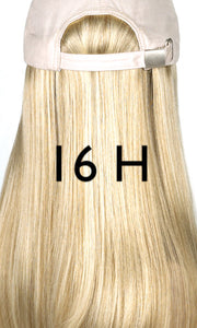 Black Hat with Classic Hair by Henry Margu | shop name | Medical Hair Loss & Wig Experts.
