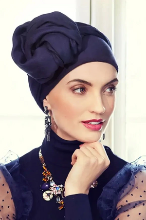 Sapphire Boho Turban Set (3015)) • Christine Headwear
