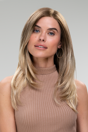 S6-30A27RO • AUTUMN | Rich chestnut brown roots brighten to copper and crisp auburn hue ombré