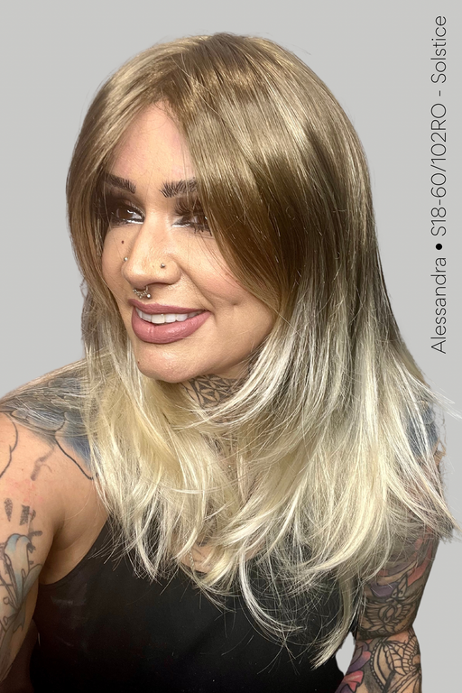 14/26 • NEW YORK CHEESECAKE | Med Natural-Ash Blonde & Med Red-Gold Blonde Blend