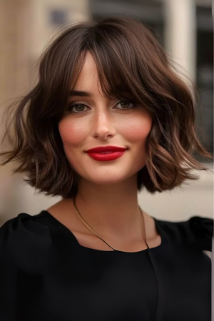 French Bob 8" Gripper Wig by Encelia Hair | Luxury Human Hair