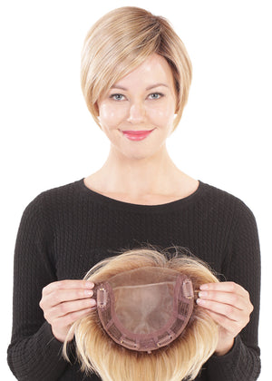 Lace Front Mono Topper 6" by Belle Tress • CLEARANCE