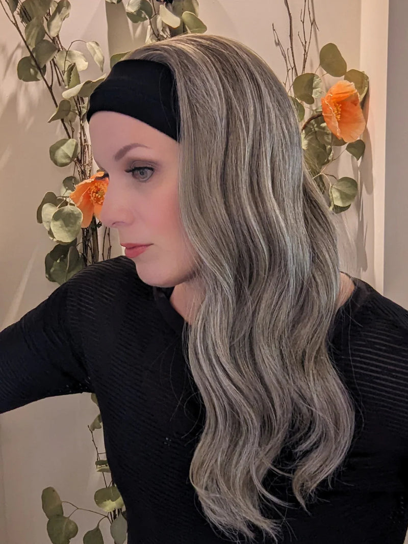 Headband Wig • Heat Friendly Synthetic • Hand Tied | Encelia Hair