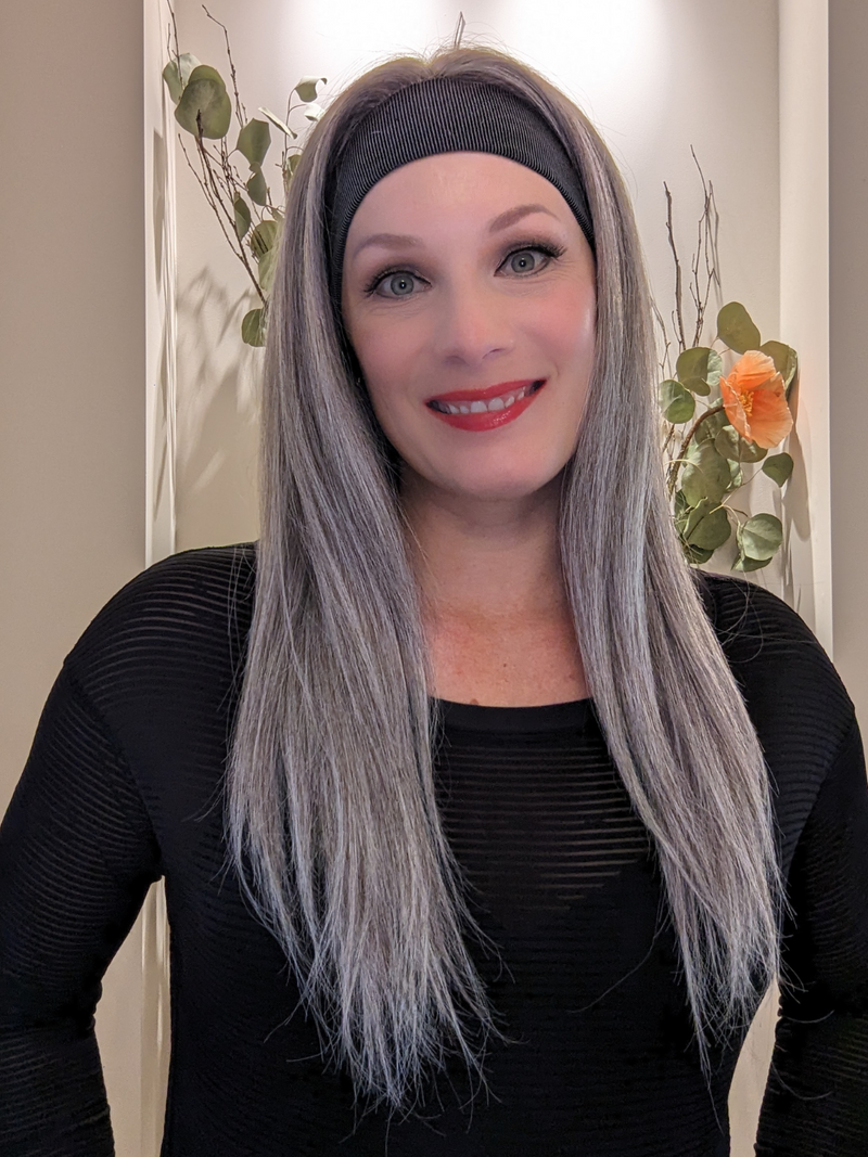 Light Grey | Encelia HH Headband Wig