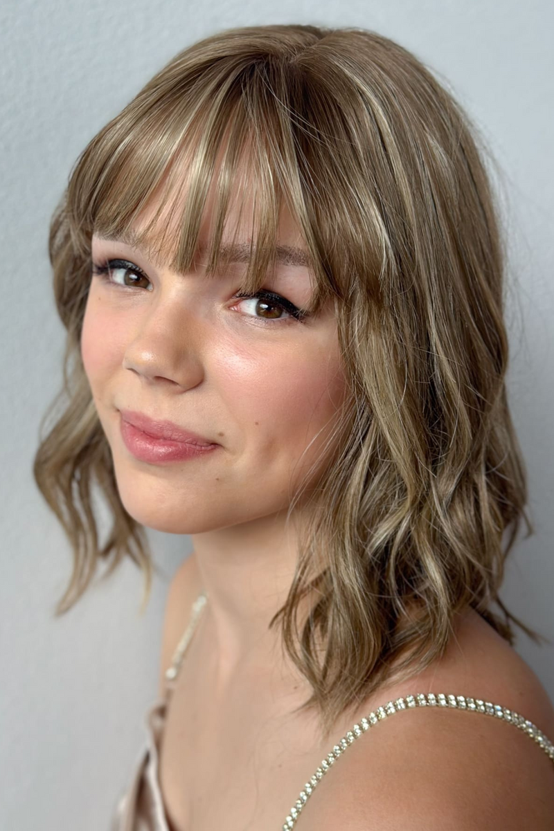 Sandy with a Fringe by The Petite Wig Company