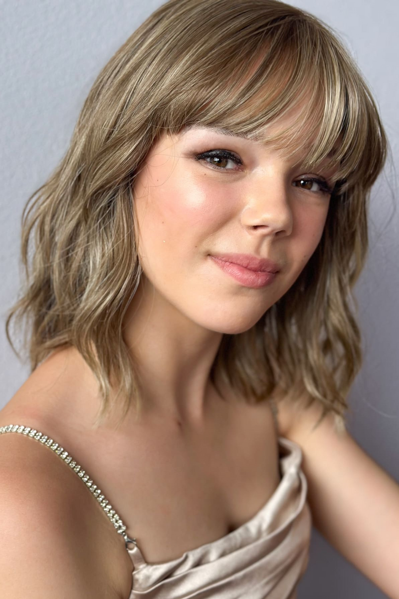 Sandy with a Fringe by The Petite Wig Company