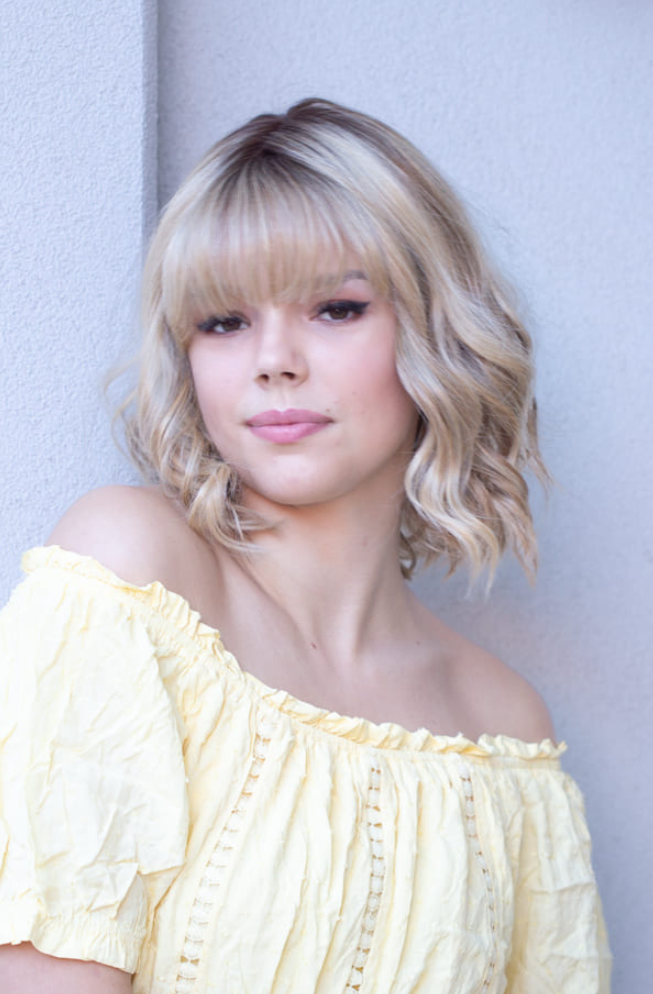 Sandy with a Fringe by The Petite Wig Company