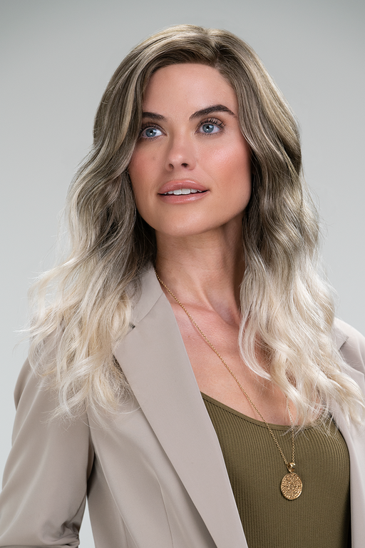 S2-103/18RO • MIDNIGHT | Dark Roots melting to mushroom brown and ash blonde tone ombré