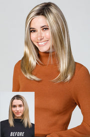 FS17/101s18 • PALM SPRINGS BLONDE | Light Ash Blonde w/ Pure White Natural Bold Highlights & Shaded w/ Dark Natural Ash Blonde