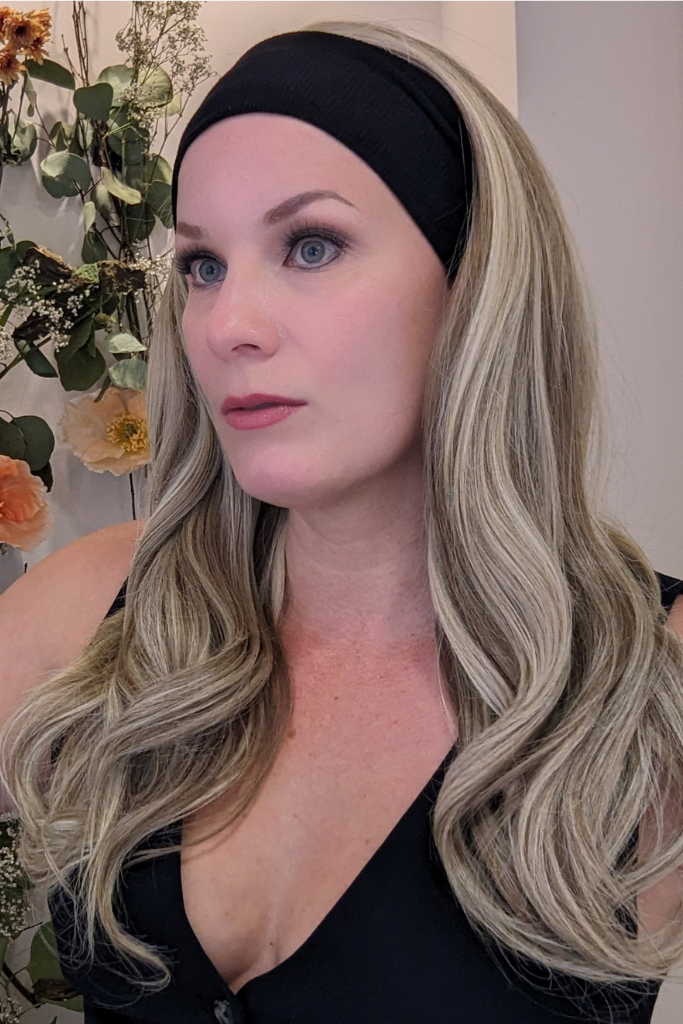 BEIGE BLONDE | Lux Synthetic Headband Wig By Encelia