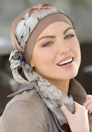 Yanna Light Brown Floral