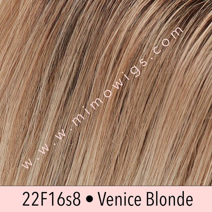 24B613s12 • SHADED BUTTER POPCORN | Light Gold Blonde & Warm Pale Natural White/Blonde Blend & Shaded with Light Gold Brown