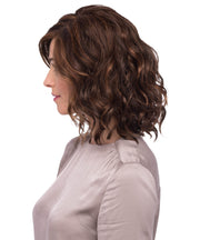 CARAMEL KISS RT4 ••• Golden Brown with Copper Blonde Highlights & Dark Brown Roots