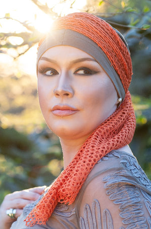 Daisy by Masumi Taupe Orange Savannah