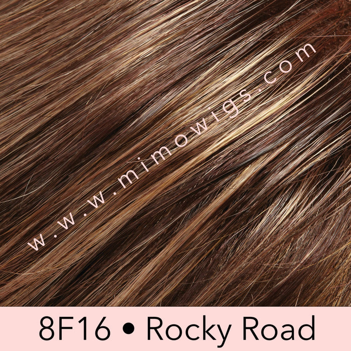 8F16 • ROCKY ROAD | Med Brown w/ Light Natural Blonde Highlights