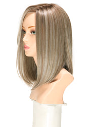 BROWN SUGAR SWEETCREAM • 12/22R8 ••• Light Brown tones with dark blonde and a mid brown root for  a neutral "bronde" appearance
