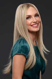 FS24/102s12 • LAGUNA BLONDE | Light Natural Gold Blonde w/ Pale Natural Gold Blonde Bold Highlights & Shaded w/ Light Gold Brown