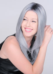 SUGAR COOKIE WITH HAZELNUT • 144/88BR6 ••• Blend of golden blonde, honey blonde, Natural medium blonde & pure blonde highlights with a dar brown root