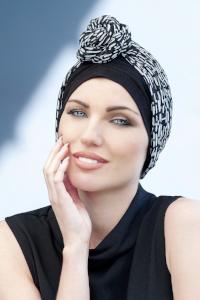 Daisy by Masumi Headwear - Black and White Crystal | shop name | Medical Hair Loss & Wig Experts.