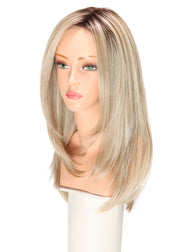 CHAMPAGNE WITH APPLE PIE • 16/613/103 R14 ••• Light Brown Blonde Root with a mix of ash blonde pale blonde pure blonde & lt neutral blonde