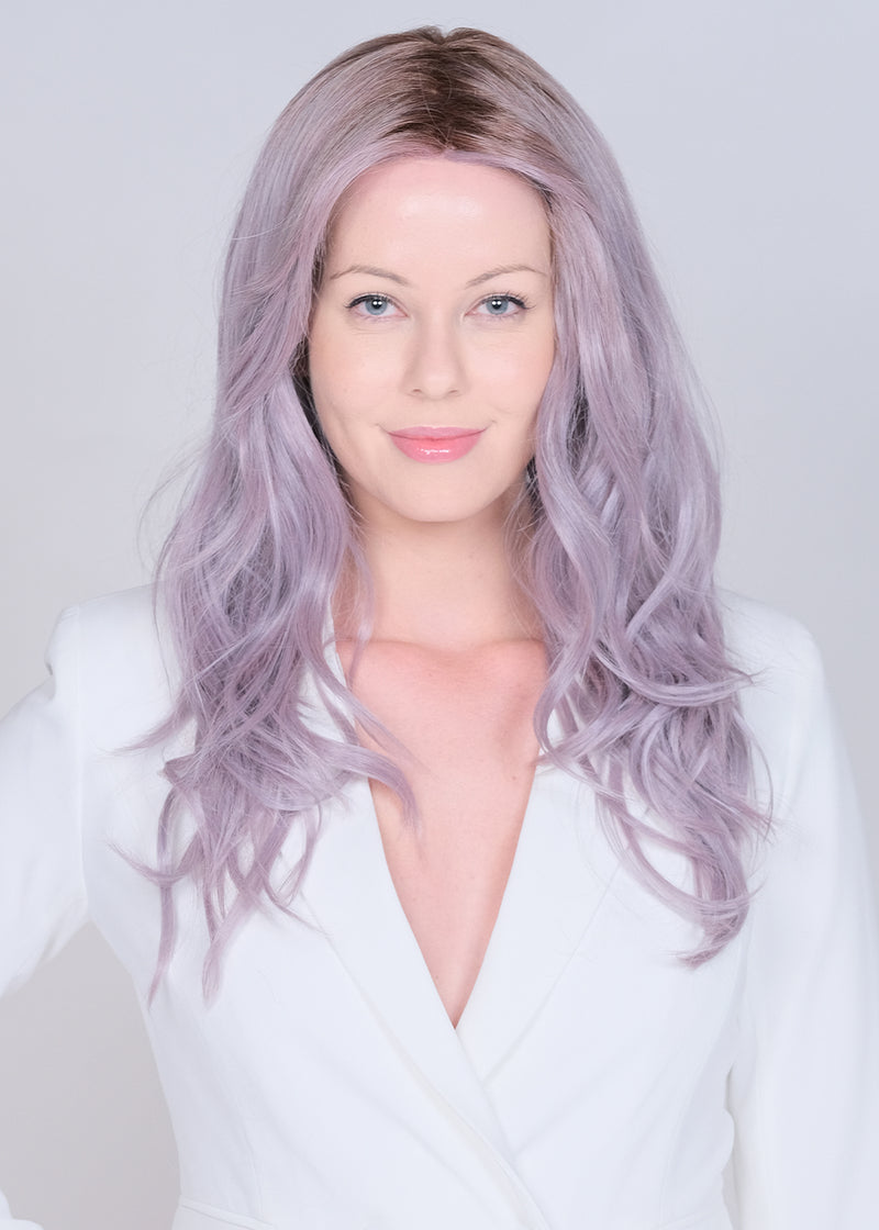 BRITISH MILKTEA • 10/60/103 R8 ••• Cool Light Brown tones with cool ash blonde and fine lilac overtone soft bronde with a mid brown root. Cool tone bronde