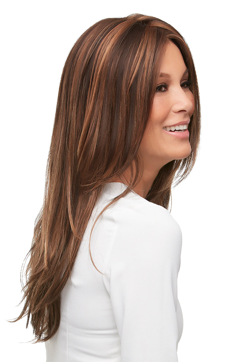 6F27 • CARAMEL RIBBON | Brown w/ Light Red-Gold Blonde Highlights & Tips