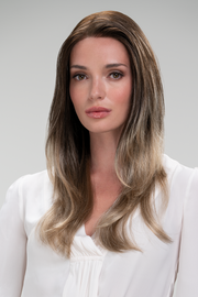 S2-103/18RO • MIDNIGHT | Dark Roots melting to mushroom brown and ash blonde tone ombré