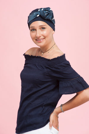 Yanna Navy White Heart